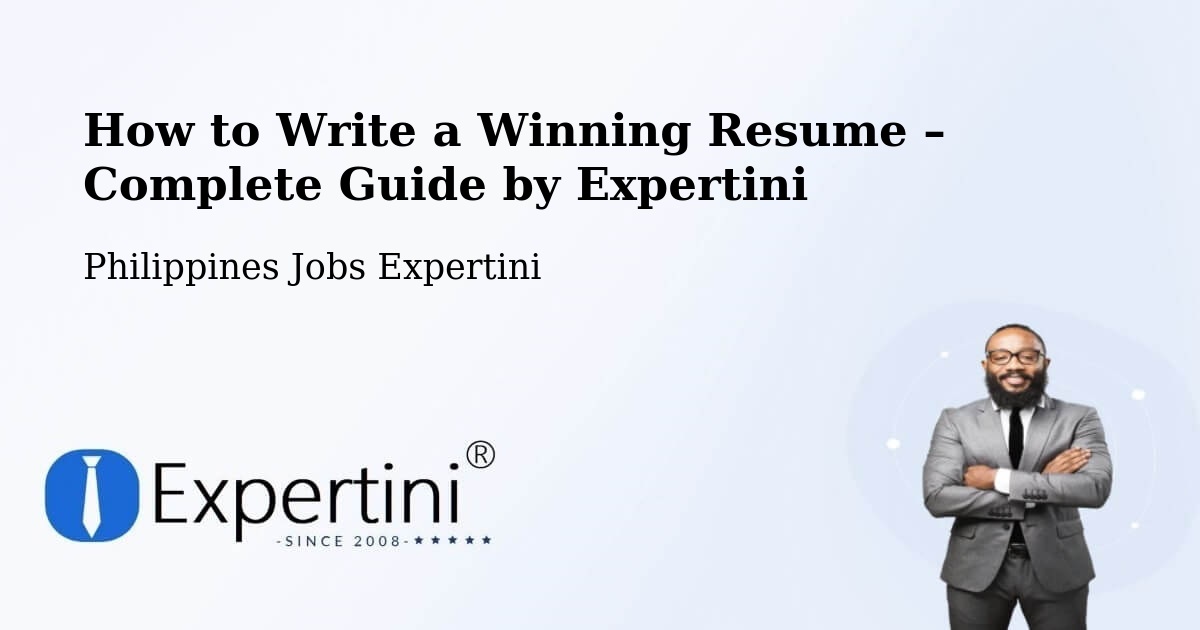 Resume Writing Guide for Job Seekers – Concepcion - Concepcion, Philippines Jobs Expertini